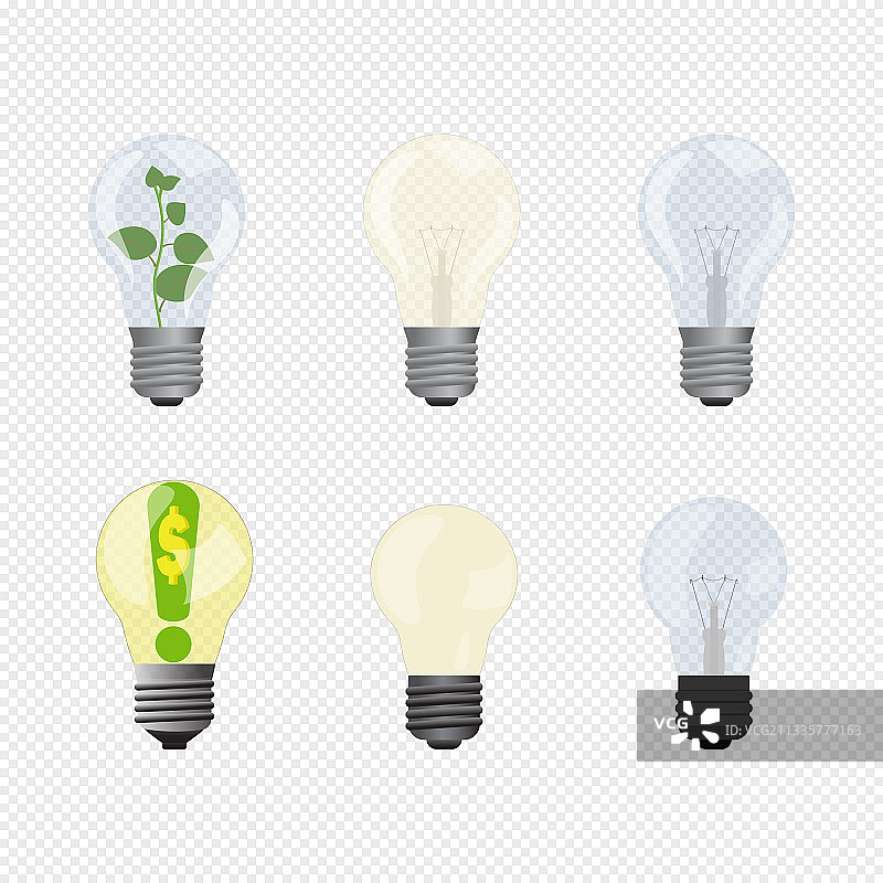 变化的电灯照明图片素材