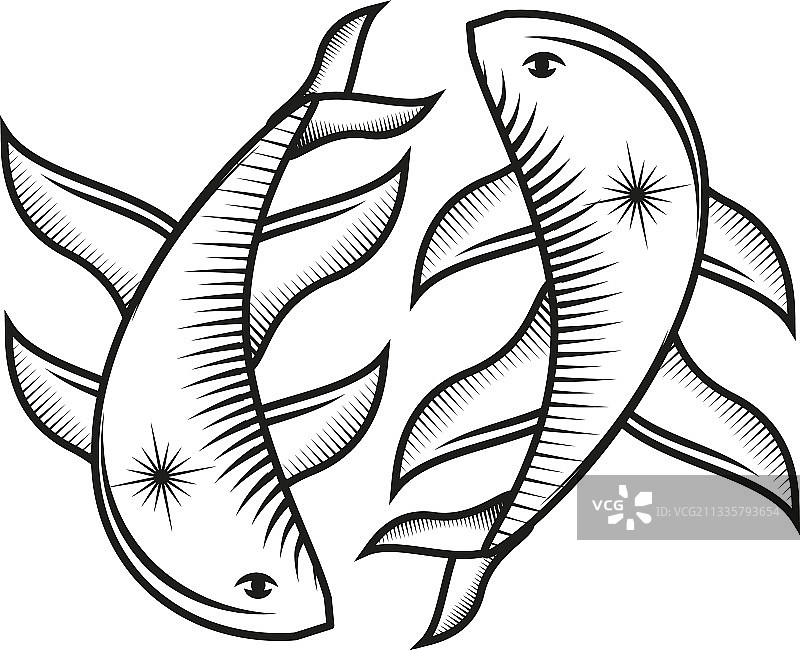 双鱼座占星天文学图片素材