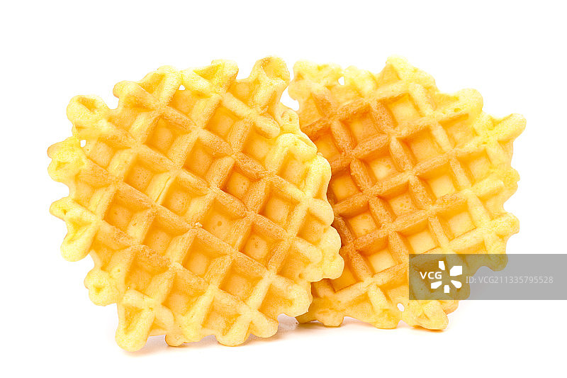 白底上的华夫饼图片素材