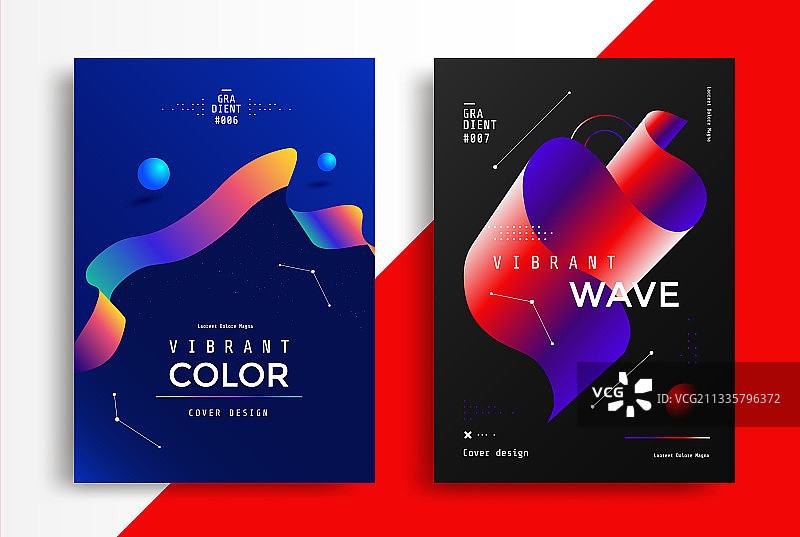 带球体和形状的3D抽象封面设计图片素材