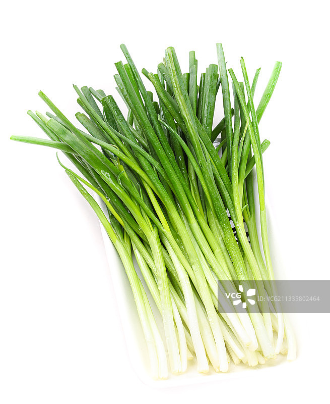 白底上放着小葱图片素材