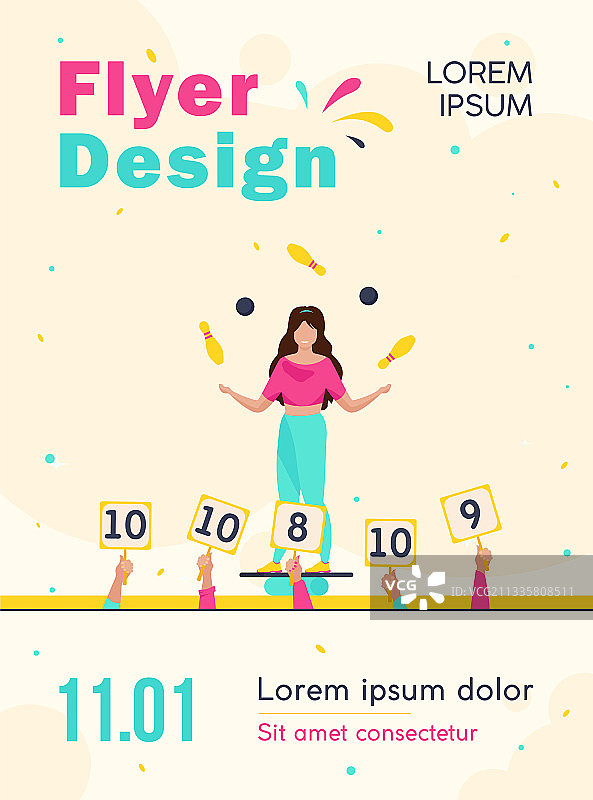 女孩平衡玩球图片素材