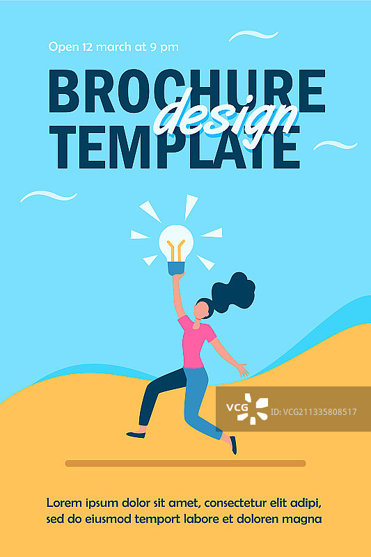 女孩有了绝妙的主意图片素材