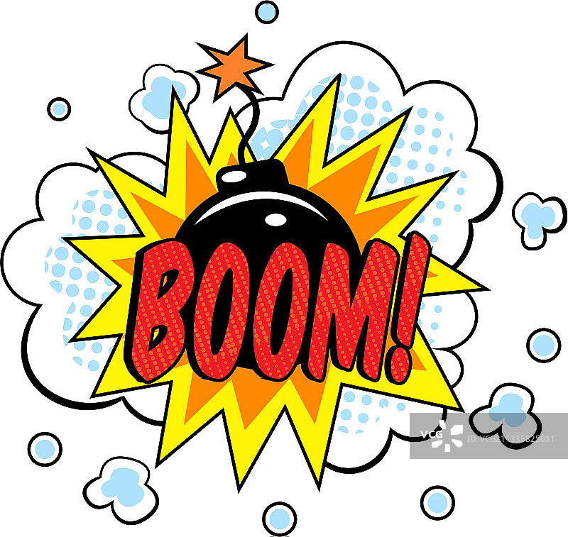 带引言的漫画对话气泡云图片素材