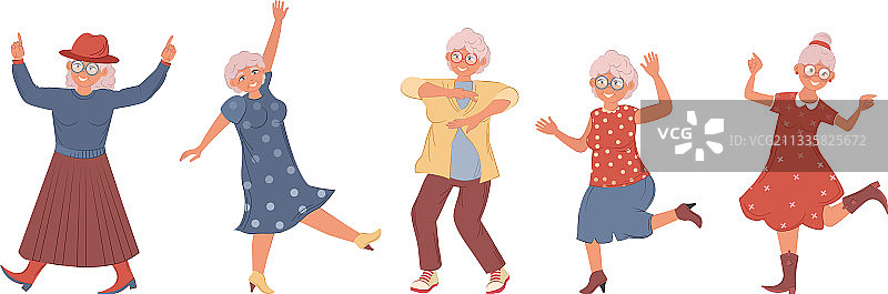 跳舞的老年夫妇图片素材