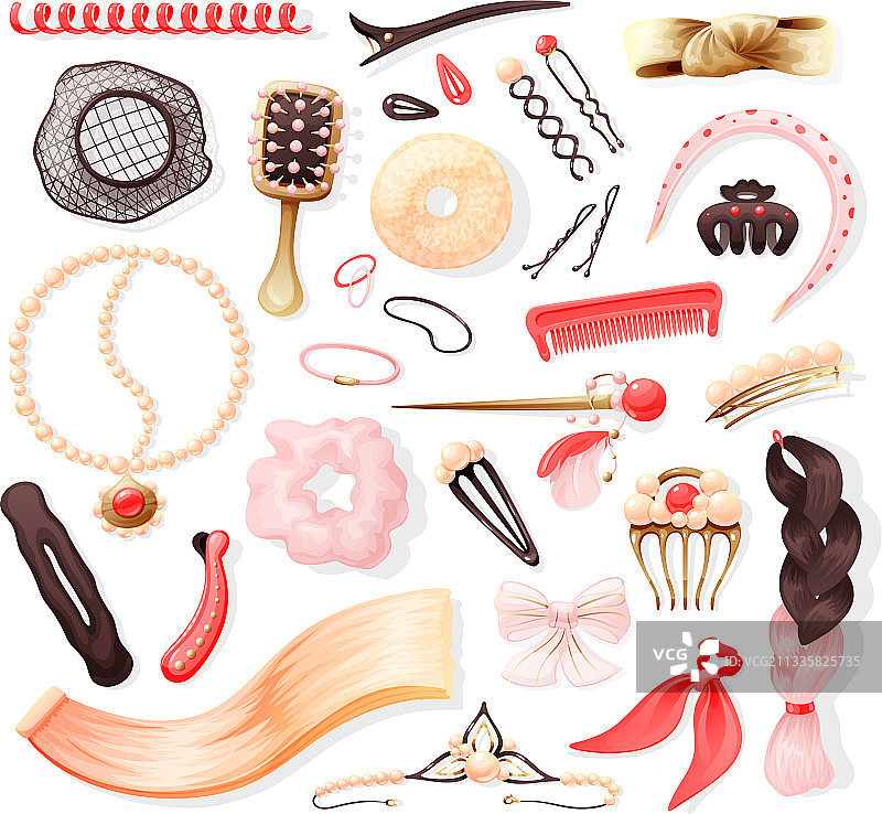 时尚漂亮的发夹图片素材