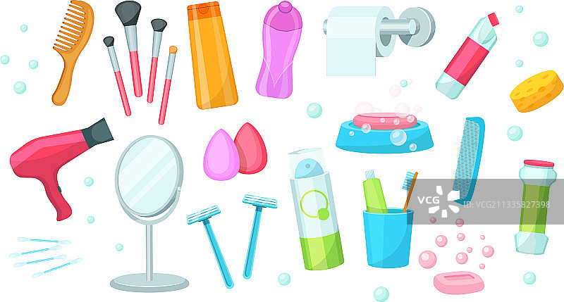 带沐浴配件的浴室皂碟玻璃图片素材