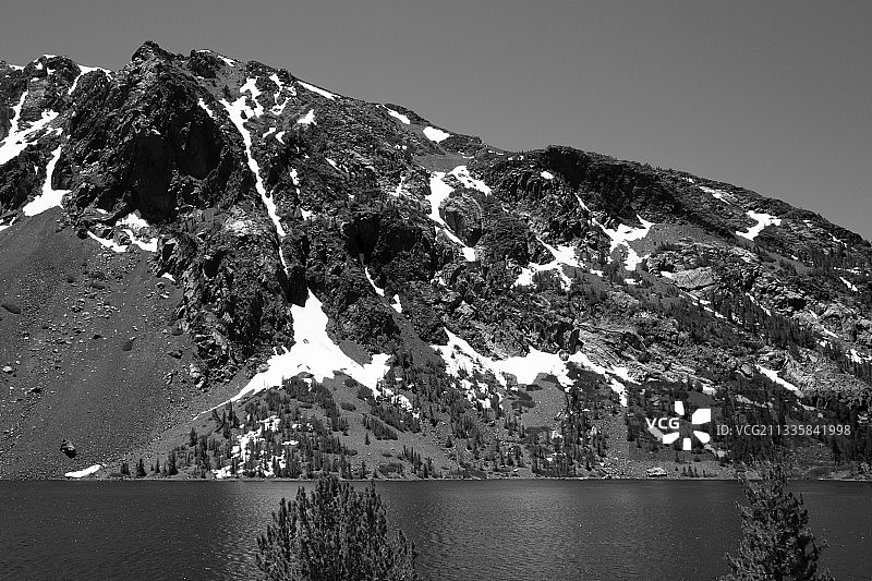 美国因约国家森林的雪山晴空美景图片素材