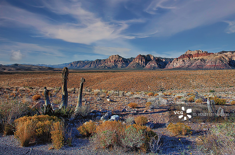 美国内华达州拉斯维加斯沙漠风光图片素材