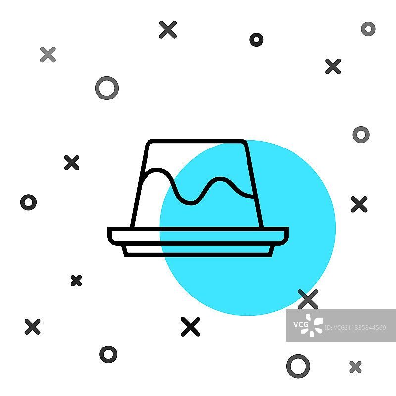 焦糖釉布丁甜点图标图片素材