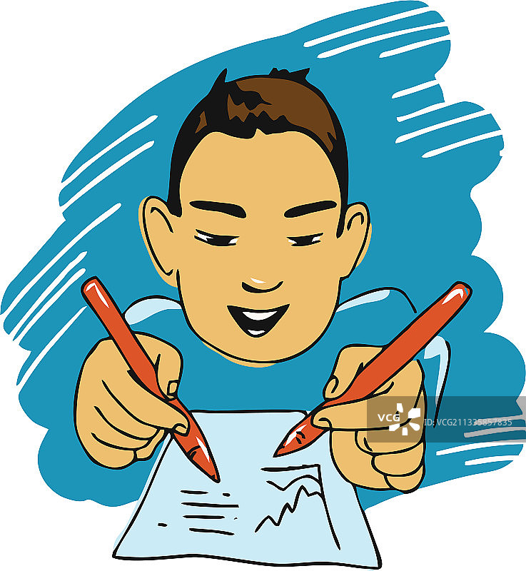 孩子左右手一样灵活图片素材