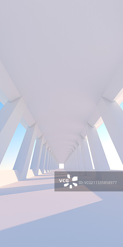 3D现代简洁集合空间背景图片素材