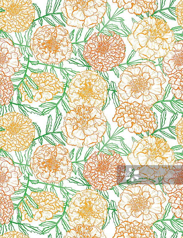 花卉无缝模式图片素材