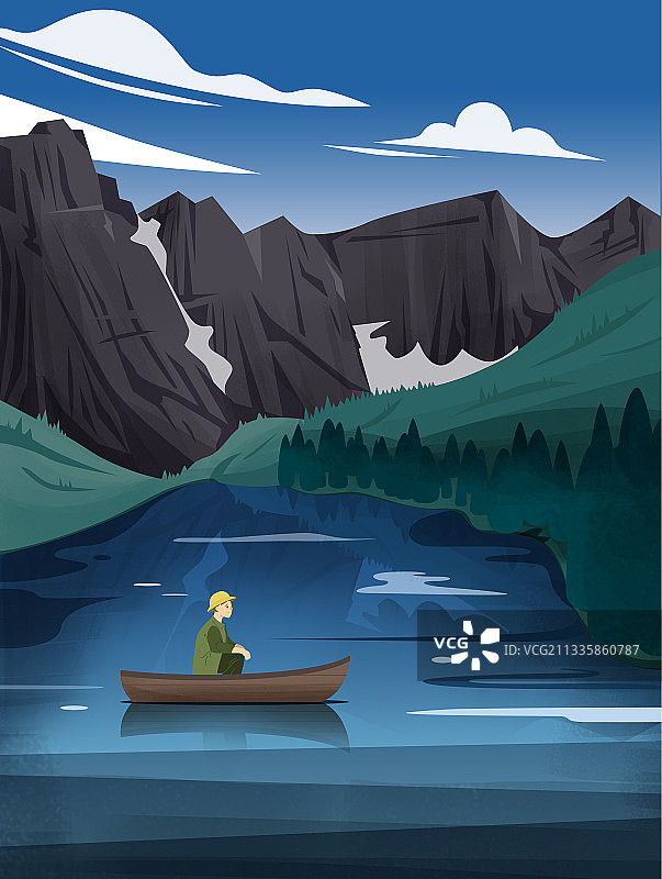 风景建筑插画图片素材