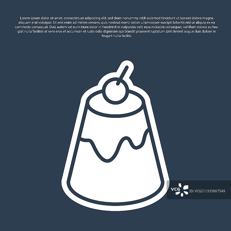 焦糖布丁甜点图标图片素材