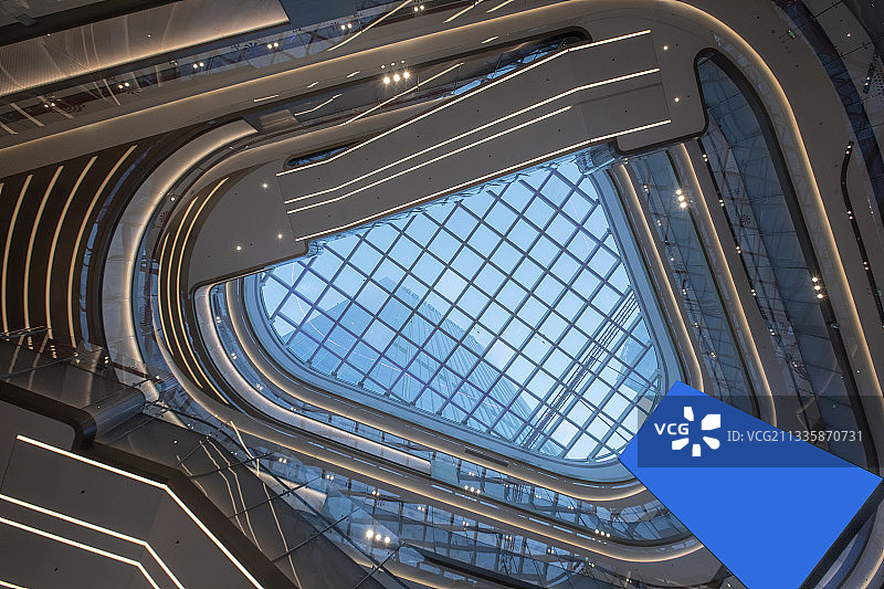 北京丽泽天街购物中心穹顶图片素材
