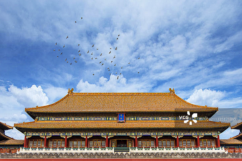 午门飞鸽图片素材