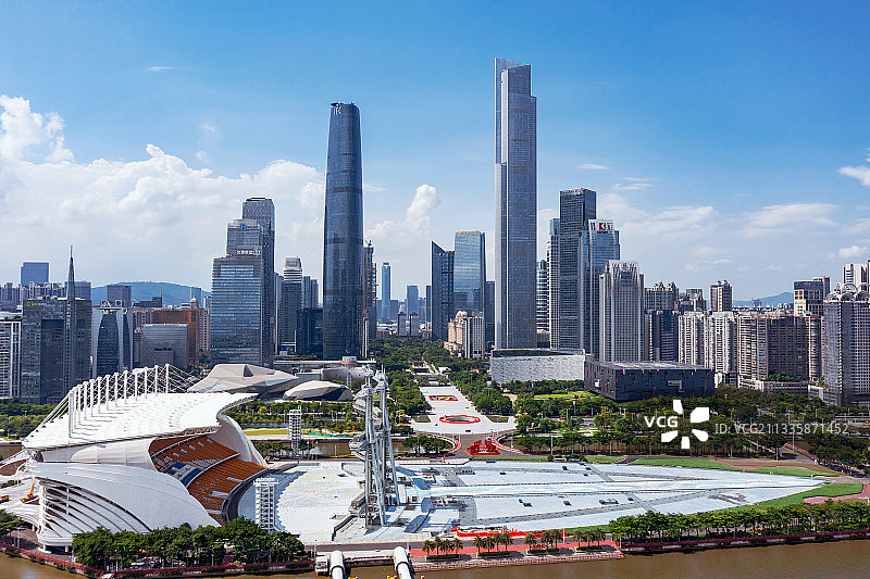 珠江新城与海心沙图片素材