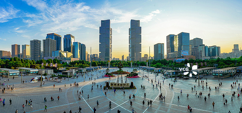 河南，郑州，郑州东站，双子楼图片素材