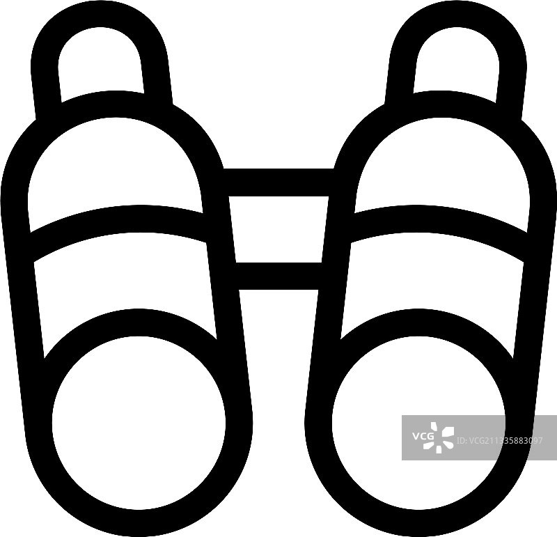 双筒望远镜图标或logo符号图片素材