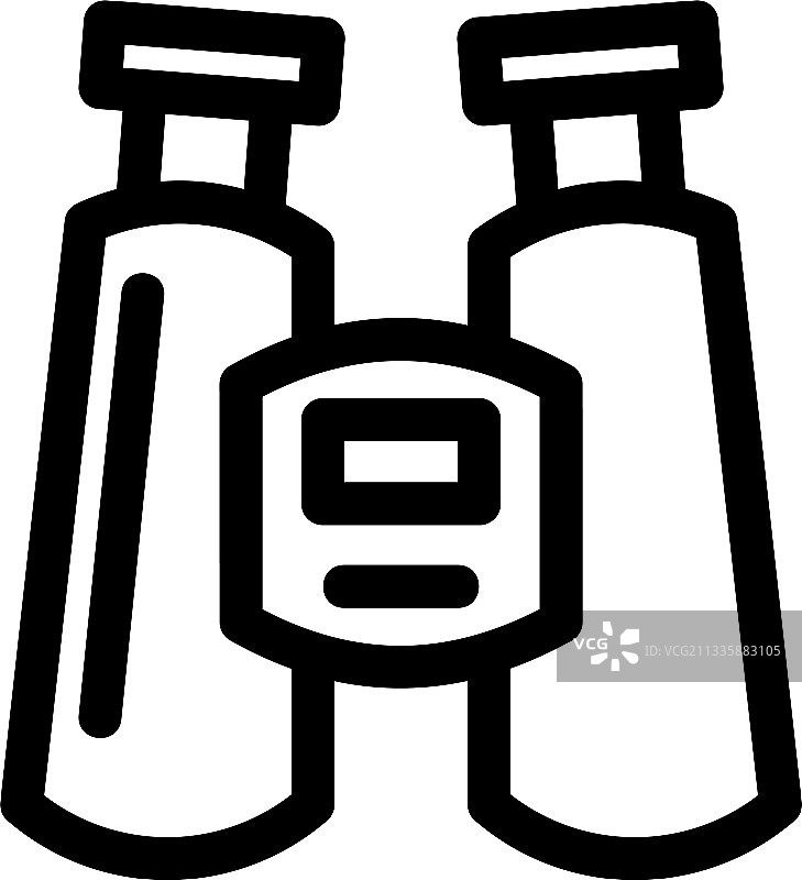 双筒望远镜图标或logo符号图片素材