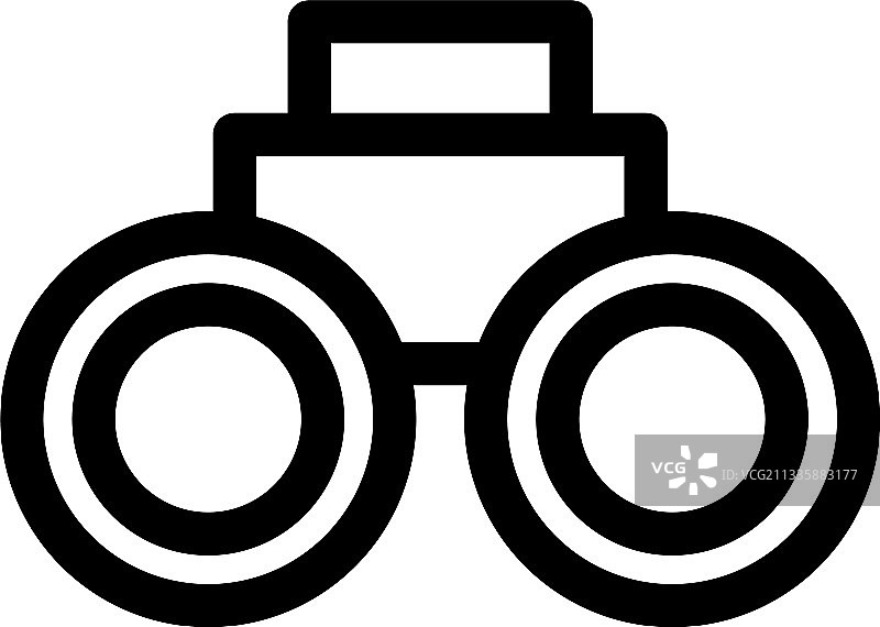 双筒望远镜图标或logo符号图片素材