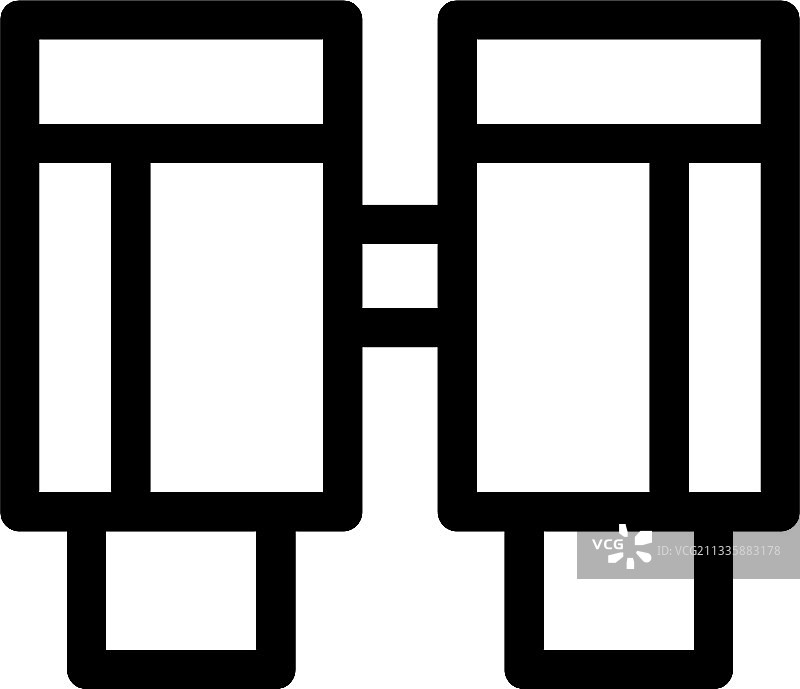 双筒望远镜图标或logo符号图片素材