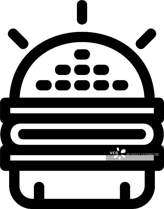 汉堡图标或标志图片素材