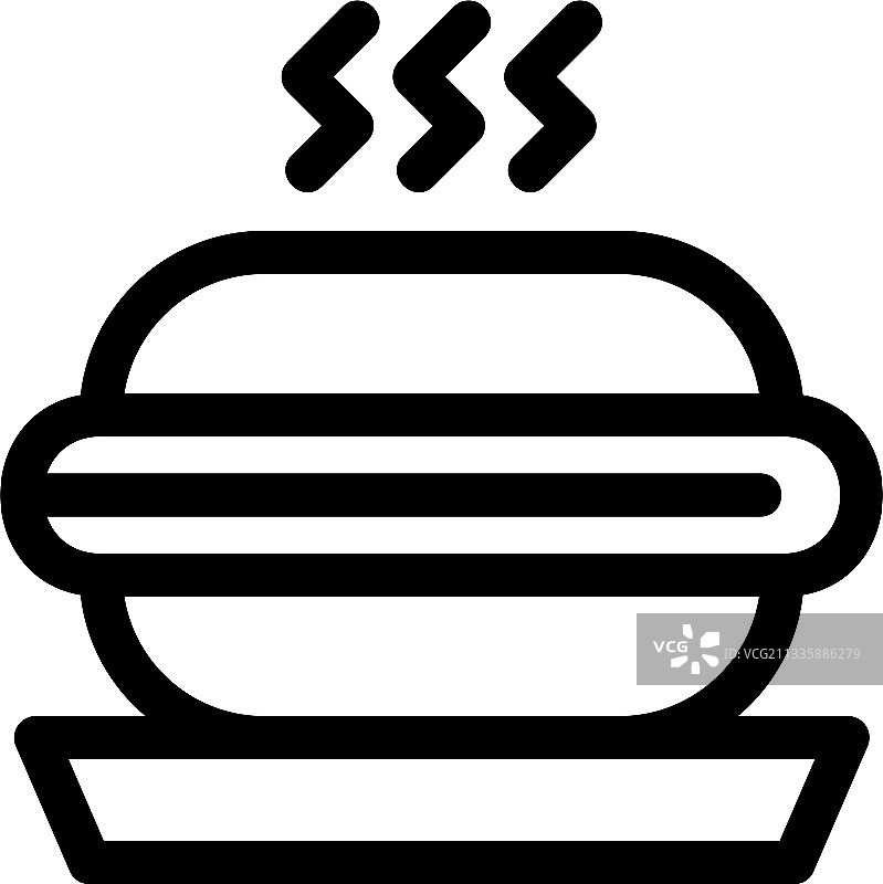 汉堡图标或标志图片素材