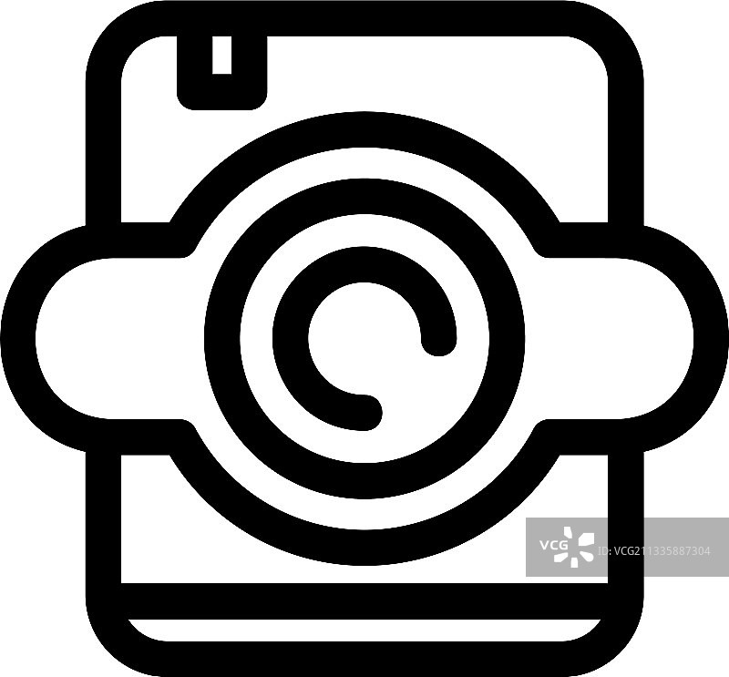 相机图标或标志孤立标志符号图片素材