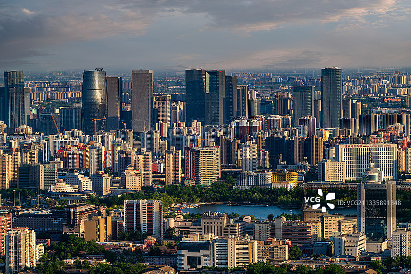 远眺丽泽商务区图片素材