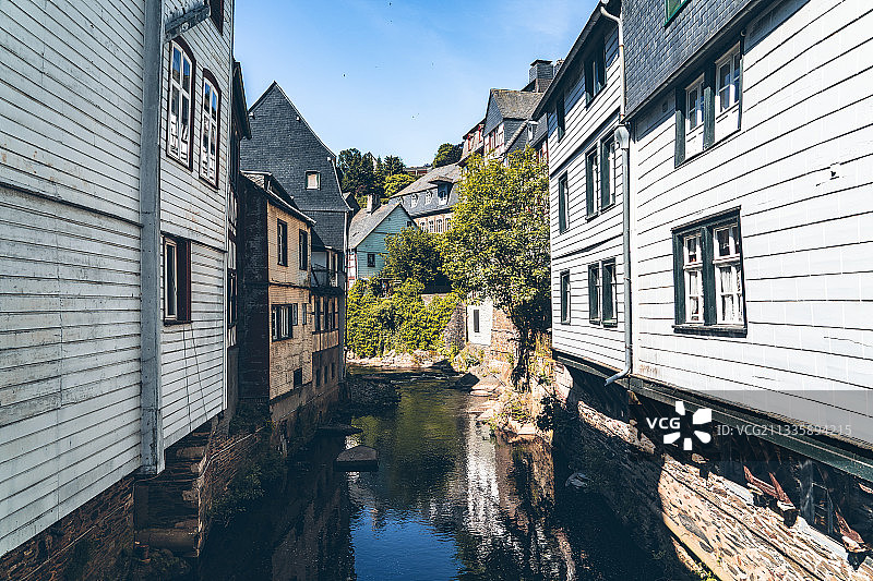 德国亚琛中世纪小镇蒙绍图片素材