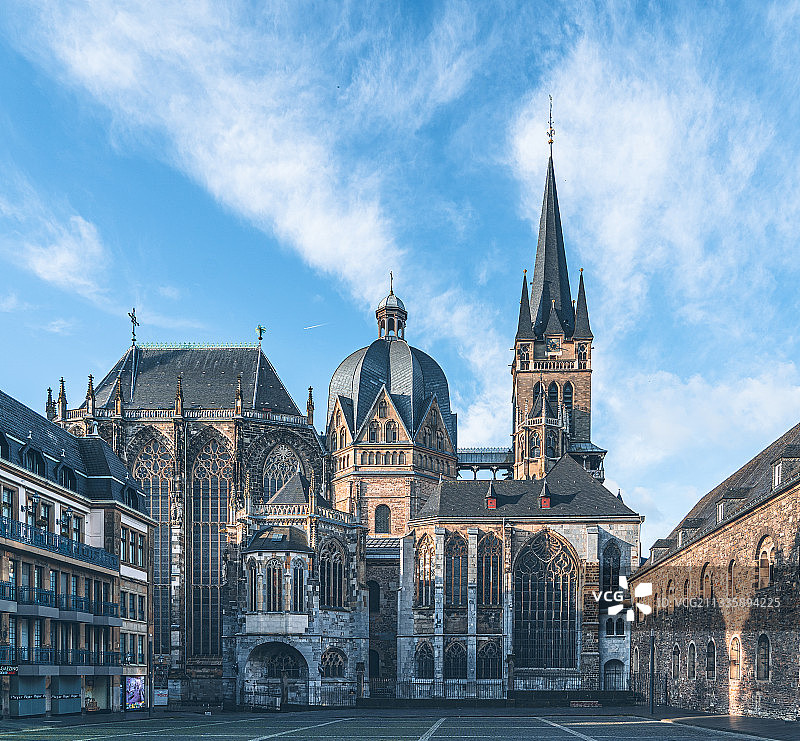 德国世界文化遗产亚琛主教座堂图片素材