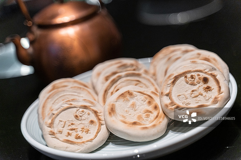 用于羊肉泡馍的烤饼图片素材