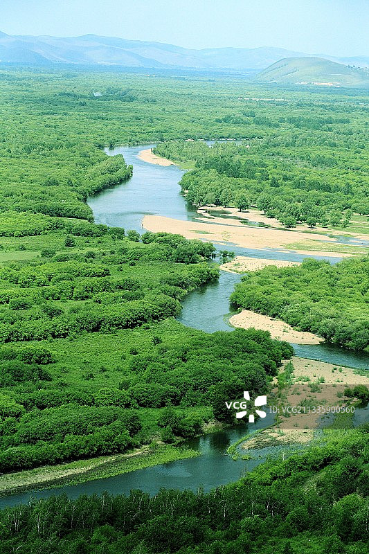 额尔古纳河图片素材