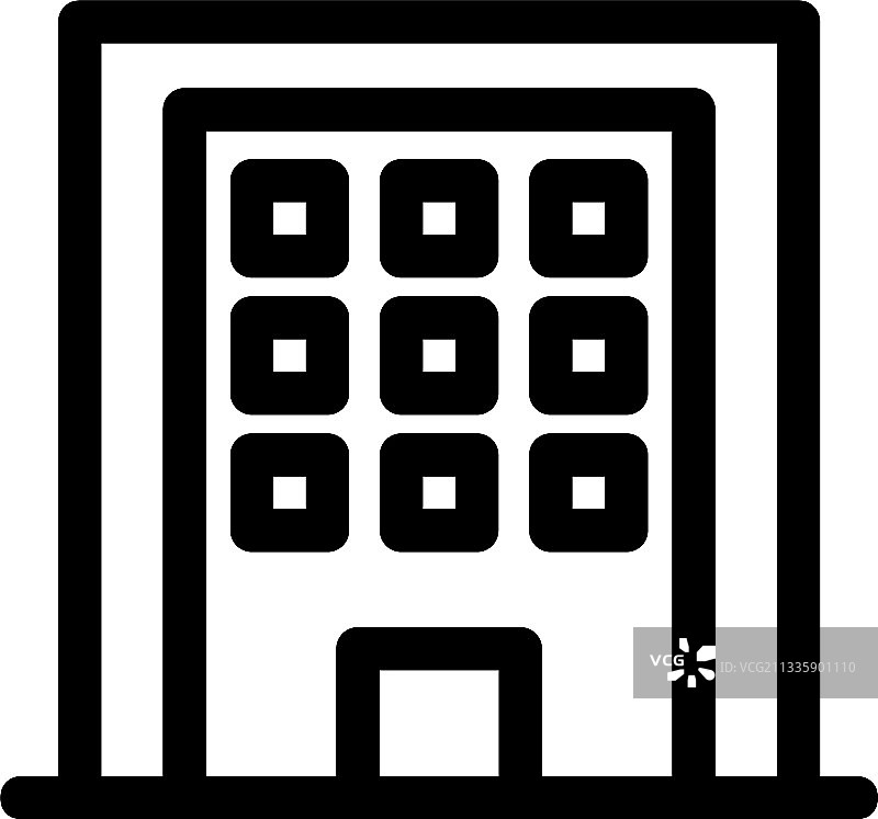 独立酒店图标或徽标符号图片素材