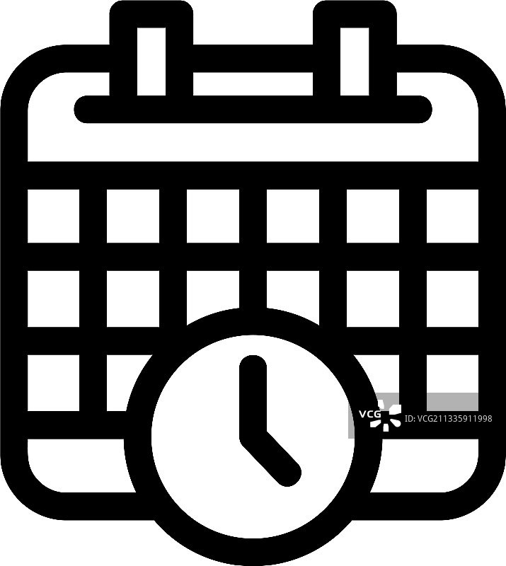 时间表图标或标志孤立符号符号图片素材