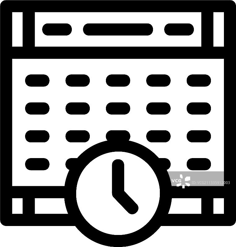 时间表图标或标志孤立符号符号图片素材