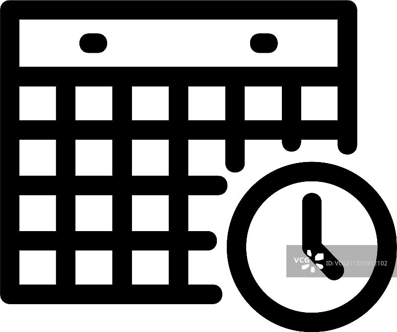 时间表图标或标志孤立符号符号图片素材