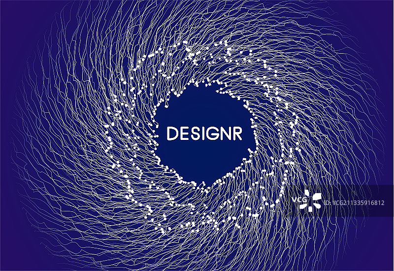 科技感抽象线条矢量海报图片素材