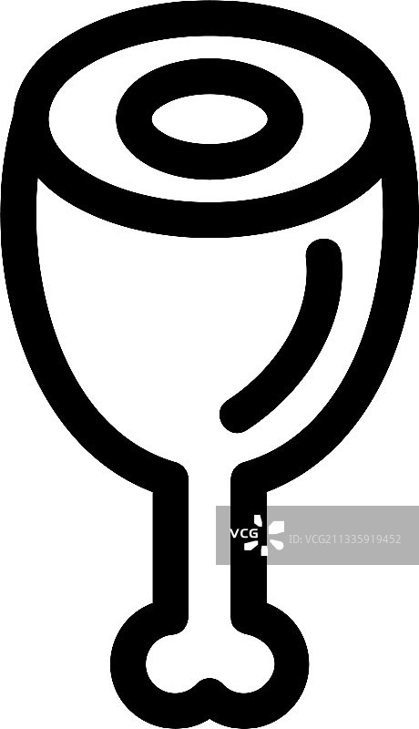 烤火鸡图标或标志图片素材