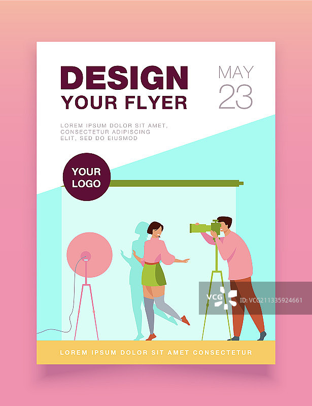 专业摄影师正在拍摄图片素材