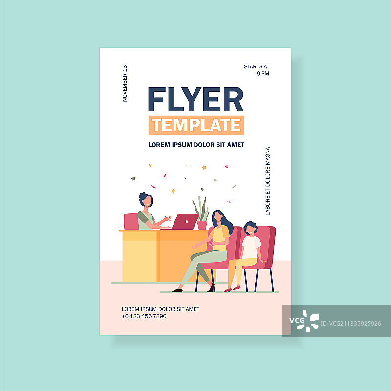 不快乐的妈妈与生气的校长交谈图片素材