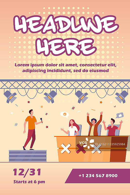 歌唱比赛活动图片素材