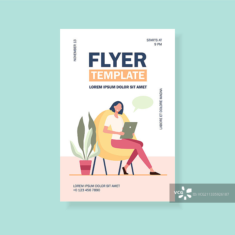 在家用平板电脑在线聊天的女人图片素材