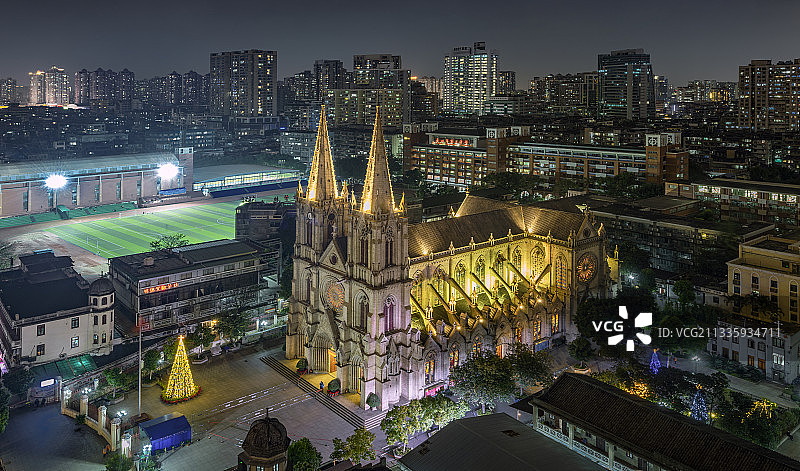 广州圣心大教堂图片素材