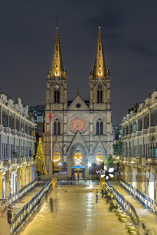 广州圣心大教堂（正面）图片素材