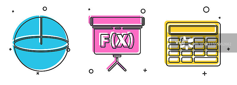 几何图形球体黑板素材图片素材