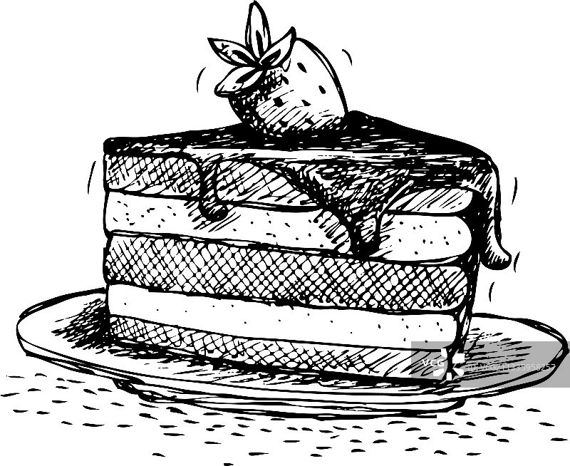 蛋糕涂鸦图片素材