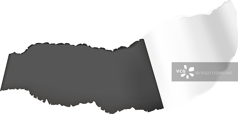 逼真风格纸张破洞效果图片素材